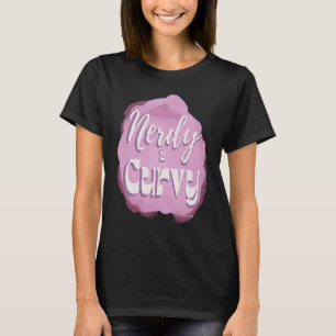 Camiseta Nerdy Curvy Retro Vibe Mulheres Mulheres