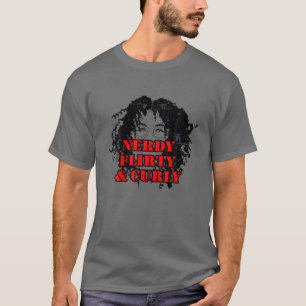 Camiseta Nerdy Ethnic Girl Com C Grande E Belamente Explosi