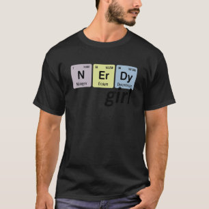 Camiseta Nerdy Girl Engraçado Roupa