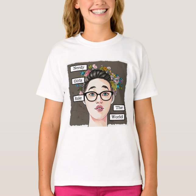 Camiseta Nerdy Girls governa o mundo (Frente)