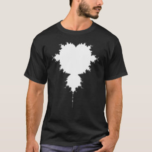Camiseta Nerdy Mandelbrot White Fractal Chaos Physics Math