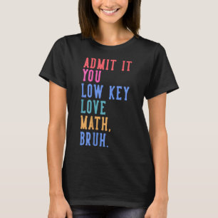 Camiseta Nerdy Math Admite Que Você Adora Mal Matemática Br