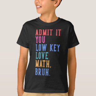 Camiseta Nerdy Math Admite Que Você Adora Mal Matemática Br