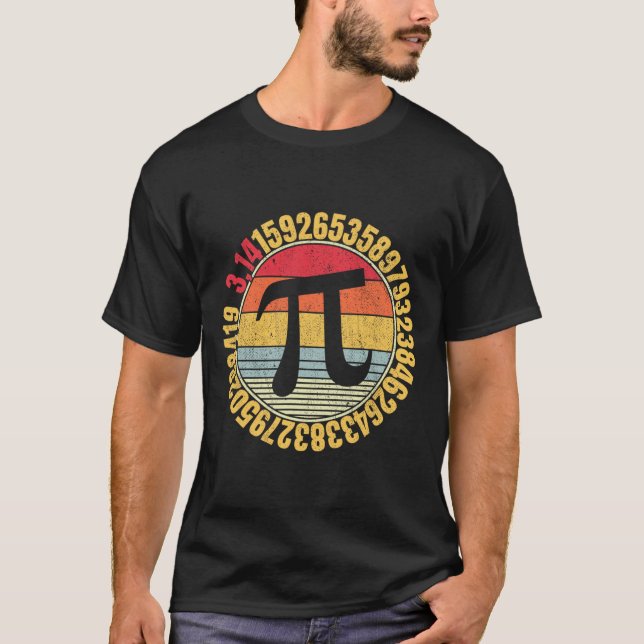 Camiseta Nerdy Math Pi - Símbolo Mathlete (Frente)