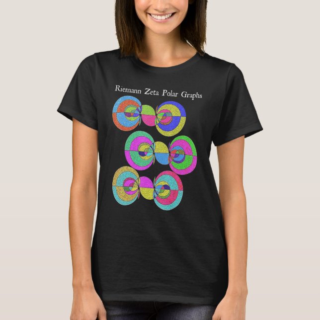 Camiseta Nerdy Riemann Zeta Polar Graphical Analysis Teac (Frente)