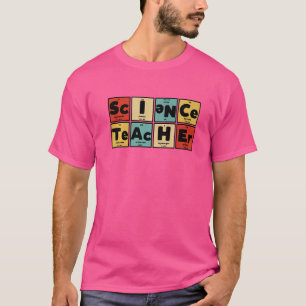 Camiseta Nerdy Science Teacher - Elementos de Mesa Periódic