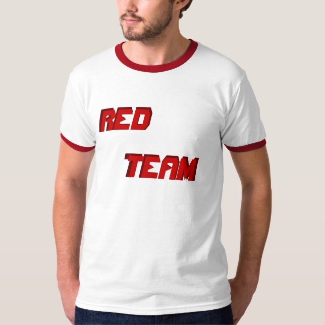 Camiseta Nerf guerreia T vermelho da equipe (Frente)