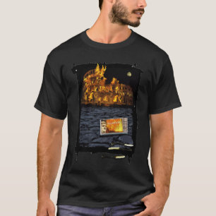 Camiseta Nero queimando Roma, com fósforos... Camisola