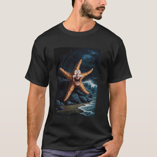 Camiseta Nervoso Halloween Starfish Horror Assusta Sob (Frente)