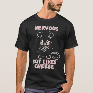 Camiseta Nervoso, Mas Como Queijo Engraçado De Hamster Engr