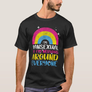 Camiseta Nervoso Pansexual Em Torno De Todos Os Orgulho Pan