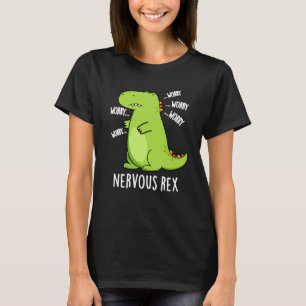 Camiseta Nervoso Rex Funny Dinossaur TRex Pun Dark BG