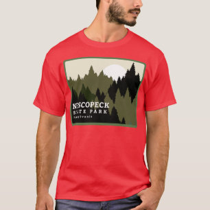 Camiseta Nescopeck State Park Pensilvânia Forest Sunrise