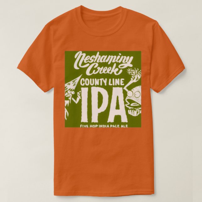 Camiseta Neshaminy Creek County Line IPA (Frente do Design)
