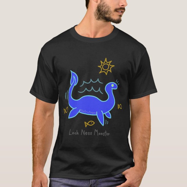 Camiseta Nessie Caçadora de Macarrão (Frente)