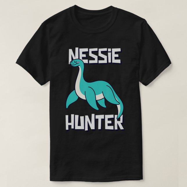 Camiseta Nessie Hunter Funny Loch Ness Monster Mar Escocês (Frente do Design)