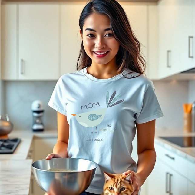 Camiseta Nest of Love - Mama Bird Art (Criador carregado)