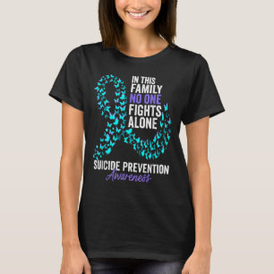 Camiseta Nesta Família Lutar Sozinha Na Semana De Prevenção