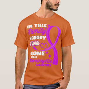 Camiseta Nesta Família Ninguém Luta Sozinha Com A Meningite