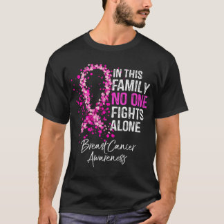 Camiseta Nesta Família Ninguém Luta Sozinho Com O Cancer A