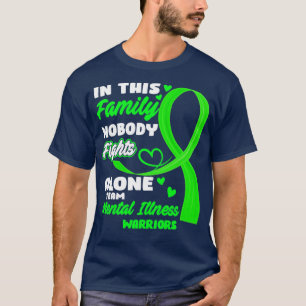 Camiseta Nesta Família Ninguém Luta Sozinho Com O Mental Da