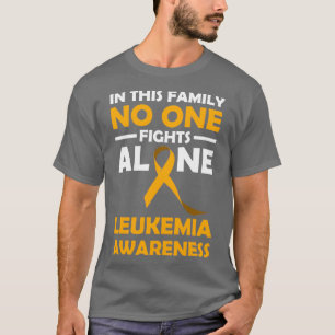 Camiseta Nesta Família Ninguém luta sozinho contra a leucem