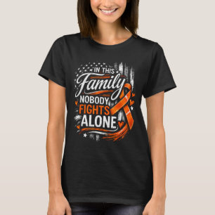 Camiseta Nesta família ninguém luta sozinho contra o cancro