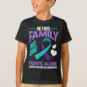 Camiseta Nesta Família Ninguém Luta Sozinho Contra O Suicíd