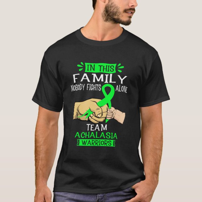 Camiseta Nesta Família Ninguém Luta Sozinho Pela Equipe Ach (Frente)