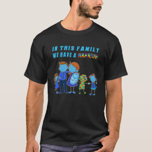 Camiseta Nesta Família Temos Uma Consciência do Autismo de