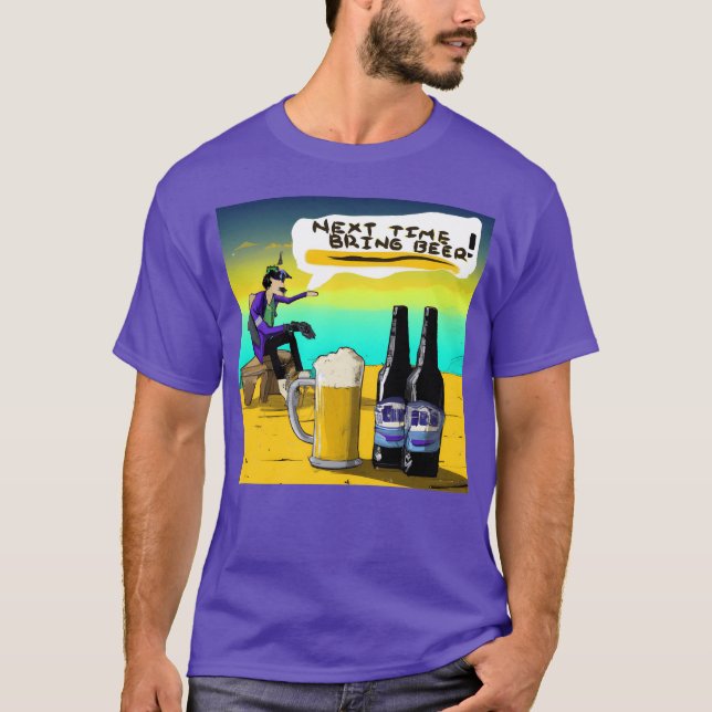Camiseta Net time bring beer vintage (Frente)