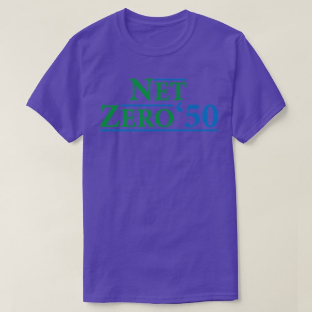 Camiseta Net Zero 2050 Climate Change Carbon Emissions Redu (Frente do Design)