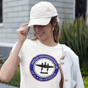 Camiseta Neta Orgulhosa de um Veterano do P-38