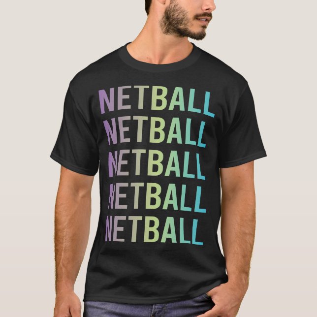 Camiseta Netball Azul Roxo (Frente)