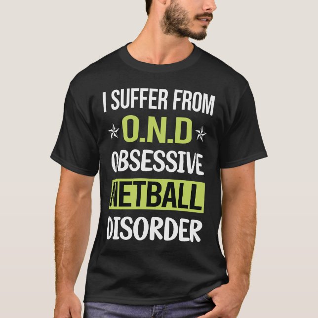 Camiseta Netball com amor obsessivo (Frente)