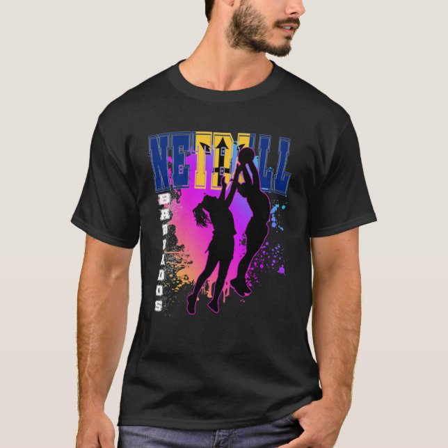 Camiseta Netball de Barbados (Frente)
