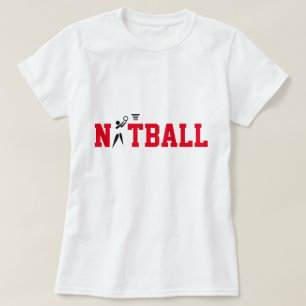 Camiseta Netball do tema do clipart do jogador do GS do