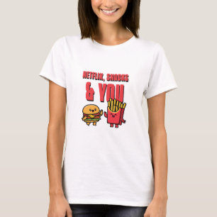 Camiseta Netflix, Lanches e Você Meta de Relacionamento