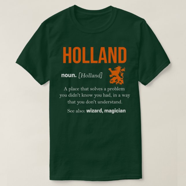 Camiseta Netherlands Oranje Amsterdam Dutch Flag Holland  (Frente do Design)