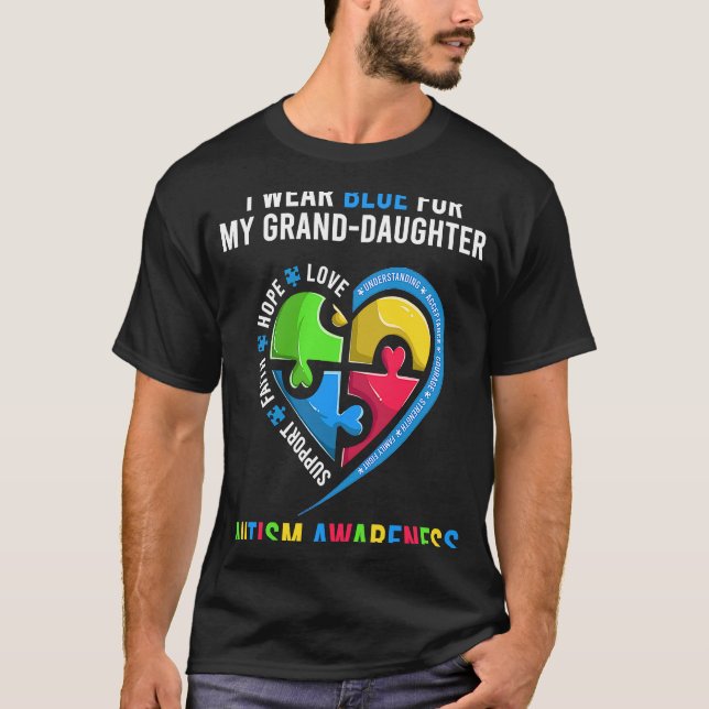 Camiseta Neto Avô Avó Autismo Consciente (Frente)