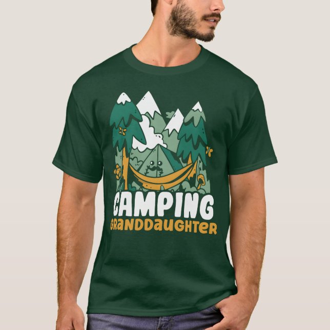 Camiseta Netos Acampamento Hobby Camper Acampamento Local d (Frente)