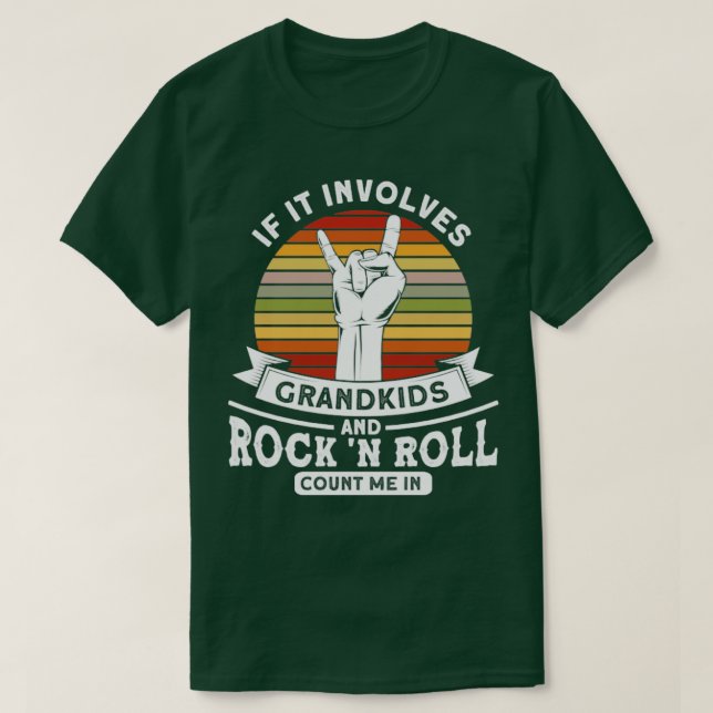 Camiseta Netos e Rock n Roll Rock N Roll Guitar (Frente do Design)