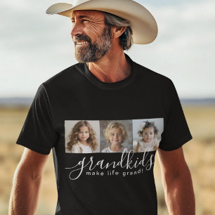 Camiseta Netos Tornam a Vida Grandiosa 3 Colagem de Fotos