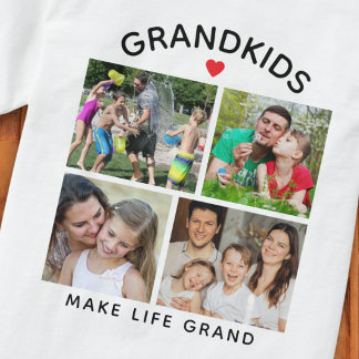 Camiseta Netos Tornam a Vida Grandiosa Avô 4 Fotos