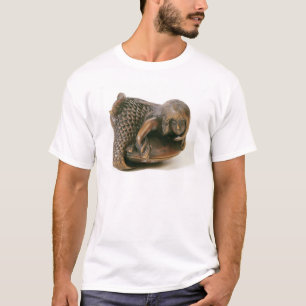 Camiseta Netsuke cinzelou na forma de uma sereia