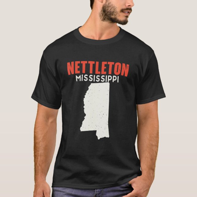 Camiseta Nettleton Mississippi Estados Unidos State America (Frente)