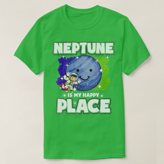 Camiseta Netuno É Meu Lugar Feliz (Frente do Design)