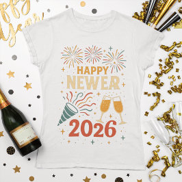 Camiseta Neujahr 2026 Feuerwerk Design
