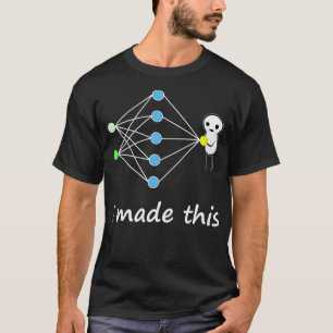 Camiseta Neural Network Machine Learning Engraçado Memória