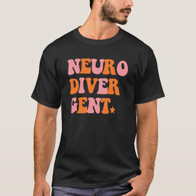 Camiseta Neuro Diver Gent Inspirational Retro Quote (Frente)